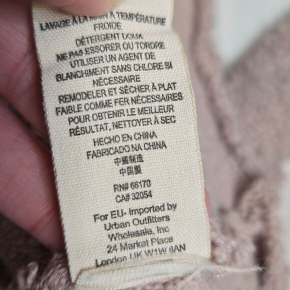 FREE PEOPLE popcorn pullover v-neck boxy cropped oversized‎ sweater M - Picture 7 of 10